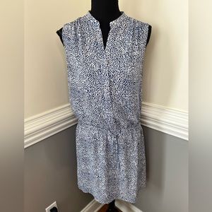 HILARY RADLEY blue and white print tank dress Womens size 4